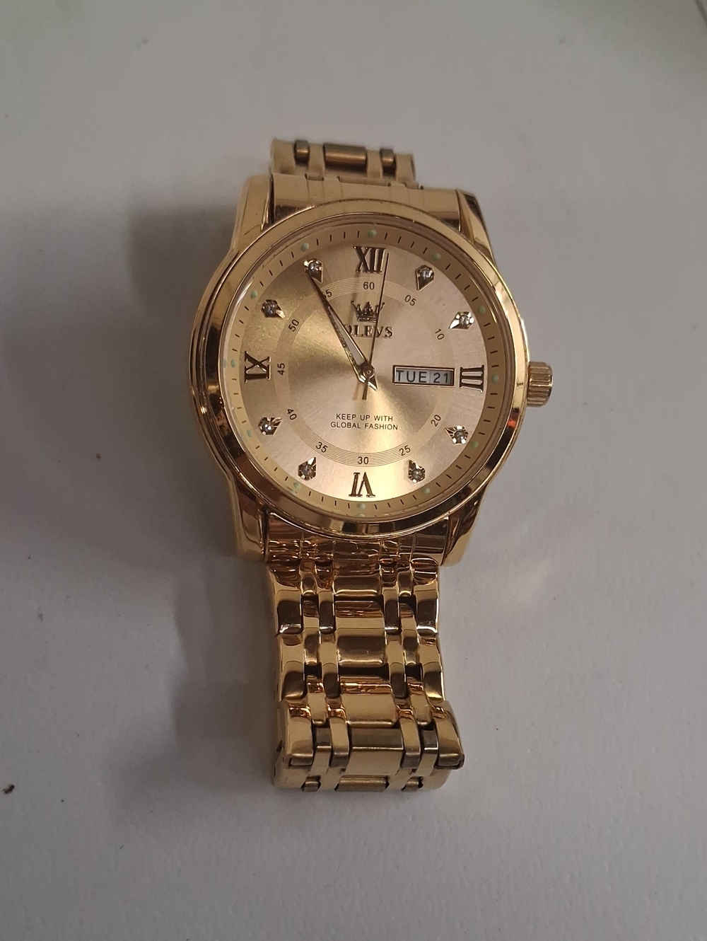 Olevs Gold Men's Dress Watch